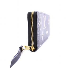 LOUIS VUITTON ジッピーウォレット バイカラー モノグラム アンプラント 長財布 ノワール M80481