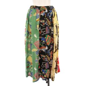 SUN SURF SUNSURF ビームスボーイ BEAMS BOY ロングスカート ギャザー 総柄 マルチカラー 13-27-0345-086