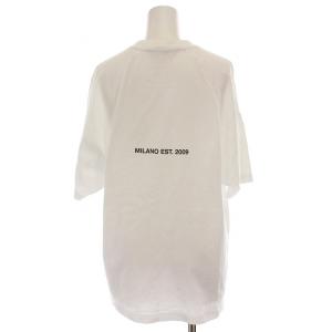 MSGM クルーネックロゴTシャツ カットソー 半袖 S 白 2842MDM264 /YM