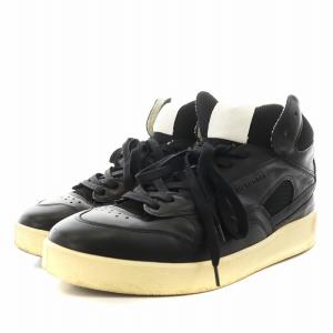 JIL SANDER ハイカット スニーカー シューズ レザー 44 黒 ブラック JSMU860008 MUZ00004N