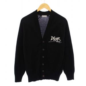 STUSSY ニットカーディガン カシミヤ M 黒 033M214AT070