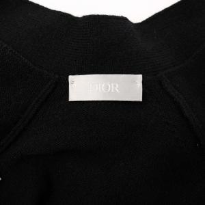DIOR HOMME STUSSY ニットカーディガン カシミヤ M 黒 033M214AT070