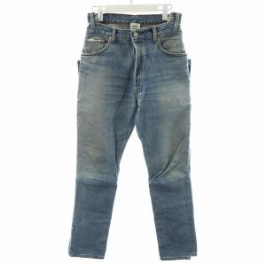 デニムパンツ ジーンズ ジーパン Gパン 再構築 S 水色 ライトブルー /AN6 AA