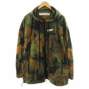 19AW アンフニッシュドカモウィンドブレーカー 迷彩柄 S カーキ