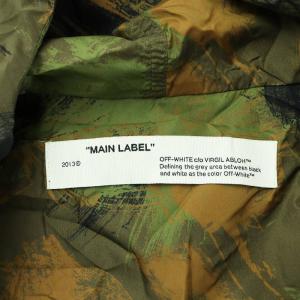Off-White 19AW アンフニッシュドカモウィンドブレーカー 迷彩柄 S カーキ