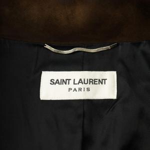SAINT LAURENT PARIS 16AW エディ期 ライダースジャケット 46 ブラウン