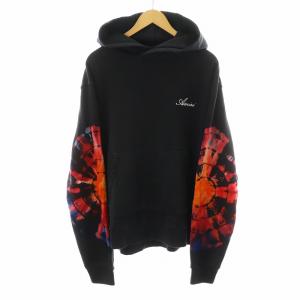 パーカー プルオーバー タイダイ染め XL ブラック