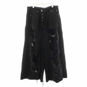 23SS デストロイインサイドアウトバギーデニムパンツ ダメージ加工 30