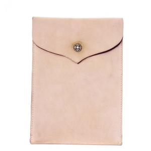 CHROME HEARTS ローリー レザーフラットポーチ ベージュ