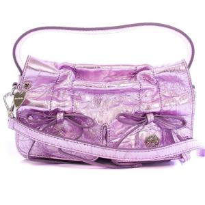 マルチポケット マイクロバッグ 2WAY メタリックパープル