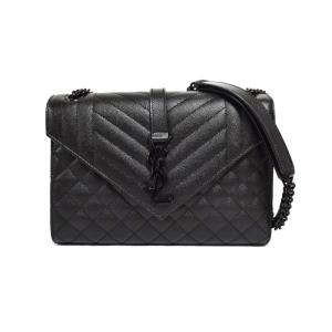 クラシック モノグラム サッチェル チェーンショルダーバッグ ブラック