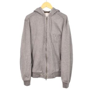 LVエンボスロゴ Wジップアップ パーカー フーディー S グレー MNJR41JCK