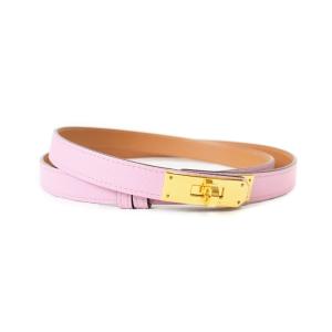 HERMES C刻印 ケリー18 エプソン ベルト ピンク