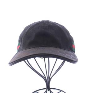 GUCCI GGキャンバス ベースボールキャップ M ブラック 200035