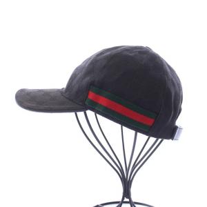 GUCCI GGキャンバス ベースボールキャップ M ブラック 200035