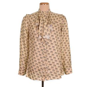 GUCCI 総柄 星 シアー インナー Lサイズ 早い物勝ち⭐︎GUCCI☆シルク100% 星柄シャツ☆メンズ