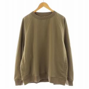 alphadry crew neck sweat スウェット トレーナー L 茶 ブラウン SUHS314