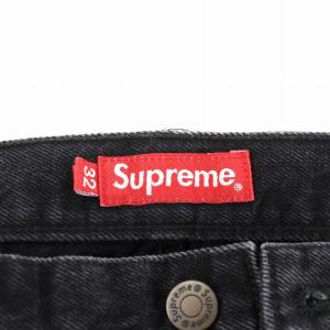 Supreme Washed Black Slim Jean デニムパンツ 32 ブラック
