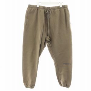 スウェットパンツ ジョガーパンツ ロゴ XXL 茶 ブラウン /AN26