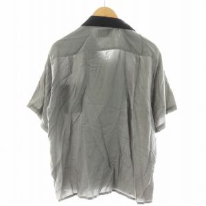 WACKO MARIA 2TONE 50s シャツ 半袖 S グレー ブラック