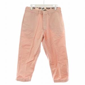 WIDE PANTS CHINO チノパンツ チノパン ジッパーフライ コットン M ピンク SM-YS8-0000-050