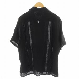 WACKO MARIA 2TONE 50s シャツ 半袖 S ブラック ホワイト
