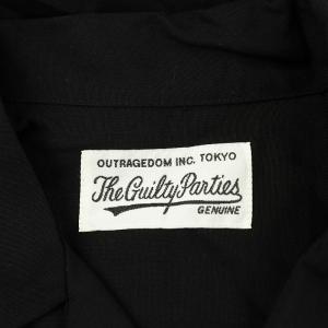 WACKO MARIA 2TONE 50s シャツ 半袖 S ブラック ホワイト