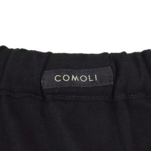 COMOLI 24SS オックス ドローストリングパンツ 1 ブラック Z01-03022
