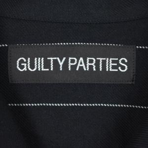 WACKO MARIA STRIPED OPEN COLLAR SHIRT S ブラック