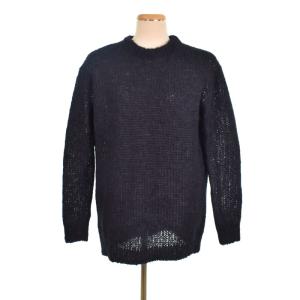 22AW LOOSE PO MOHAIR ニット XS ブラック MB224-8019