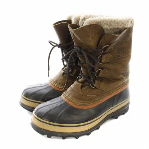 CARIBOU WL Boot カリブー ウール スノーブーツ レザー 切替 ボア レースアップ 27cm