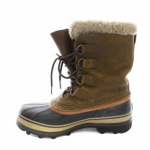 SOREL CARIBOU WL Boot カリブー ウール スノーブーツ レザー 切替 ボア レースアップ 27cm