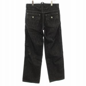 D&G デニムパンツ ジーンズ ストレート ボタンフライ 30 黒 ブラック R50352 SD669 /KU