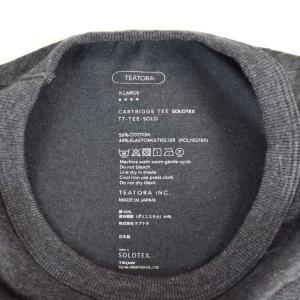 TEATORA CARTRIDGE TEE SOLOTEX Tシャツ 半袖 XL グレー TT-TEE-SOLO