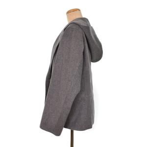 Drawer 24年製 フードテーラードジャケット ショートコート 36 グレー 6522-299-0879