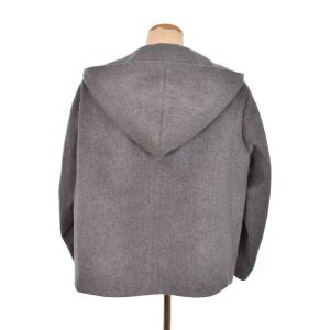 Drawer 24年製 フードテーラードジャケット ショートコート 36 グレー 6522-299-0879