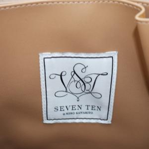 SEVEN TEN by MIHO KAWAHITO トートバッグ ハンドバッグ 馬刺繍 キャンバス ベージュ /AN29