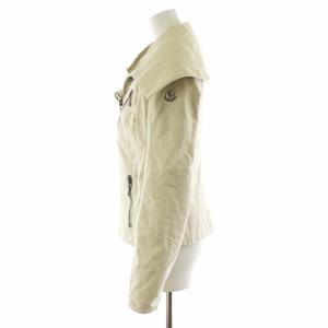 MONCLER ジャケット ワッペン コットン M 白 ホワイト /AN47 AA