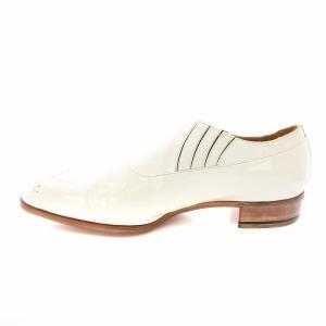 REGAL スリッポン ドレスシューズ エナメルレザー パンチング 白 ホワイト /KU