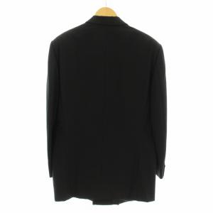 GIANNI VERSACE テーラードジャケット ダブル ウール 48 黒 ブラック /KU