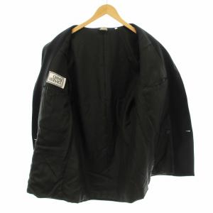 GIANNI VERSACE テーラードジャケット ダブル ウール 48 黒 ブラック /KU
