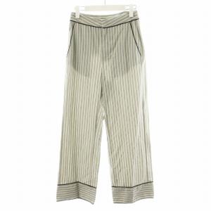 ワイドパンツ ストライプ コットン 38 グレー S32KA0521 /AN44 AA