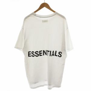 Tシャツ カットソー 半袖 バックロゴ コットン M 白 ホワイト /AN42