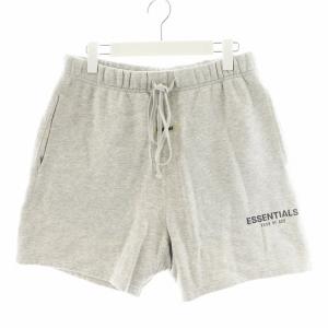 ショートパンツ ハーフパンツ スウェットパンツ ロゴ S グレー /AN45