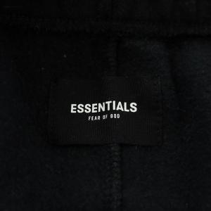 FOG ESSENTIALS ショートパンツ ハーフパンツ スウェットパンツ ロゴ S 黒 ブラック /AN46