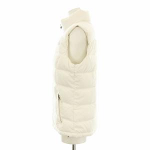 THE NORTH FACE ダウンベスト スタンドカラー ジップアップ ロゴ刺繍 S/P 白 ホワイト /KU