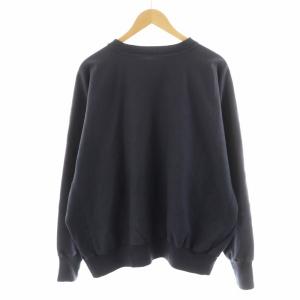 SAINTMICHAEL トレーナー プリント L ネイビー