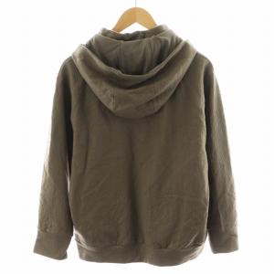 COMME CA MEN COMMECAMEN ハードミルド 圧縮ウールハーフジップフーディー パーカー プルオーバー M 茶 ブラウン 07-40CI08