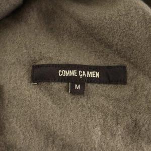 COMME CA MEN COMMECAMEN ハードミルド 圧縮ウールハーフジップフーディー パーカー プルオーバー M 茶 ブラウン 07-40CI08