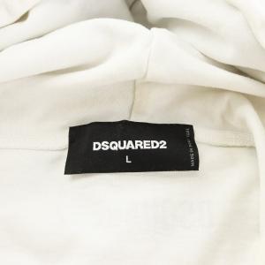 DSQUARED2 パーカー プルオーバー ロゴ L 白 ホワイト S74GU0495S23851 /AN7